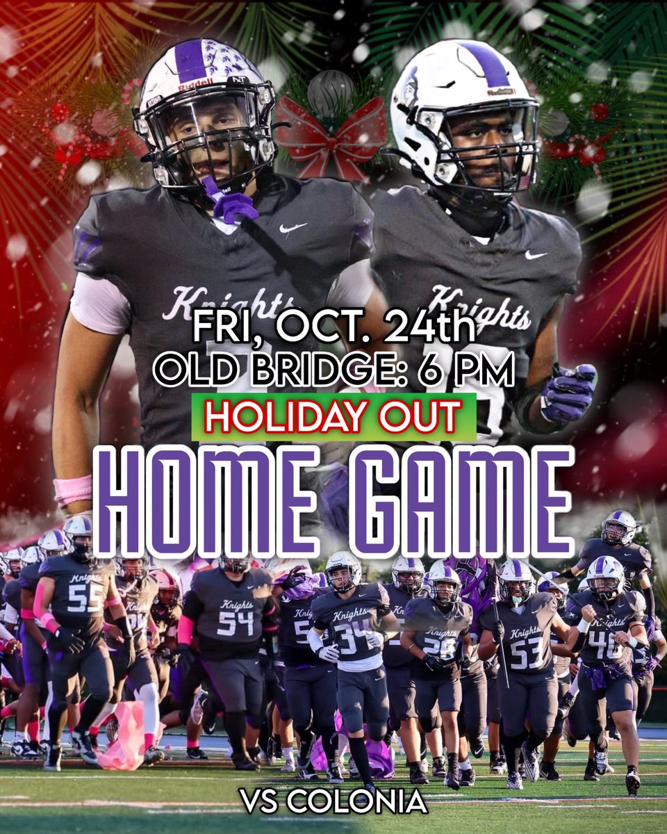 OB hosts Colonia Friday 10/24 at 6pm. Here is YouTube livestream:

youtube.com/live/BHDX2aCrP…

Go Knights! 🟣⚫️

<a href="/mattdonaghue23/">Coach Donaghue</a> 
<a href="/Andrewvera6/">Andrew Vera</a> 
<a href="/JustinVal11/">Justin Valinotti</a> <a href="/cbenford_33/">Chris Benford</a> <a href="/22E_Jayden/">Jayden Endaz</a> 
<a href="/ThomasKasoff42/">Thomas Kasoff</a> 
<a href="/Brodynugent16/">Brody Nugent</a> <a href="/theconnorlong_/">Connor long</a> <a href="/CMadsNj/">Christian Madison</a> <a href="/DantePluch30875/">Dante Pluchino</a> <a href="/OlivieriCraig2/">Craig J Olivieri</a>