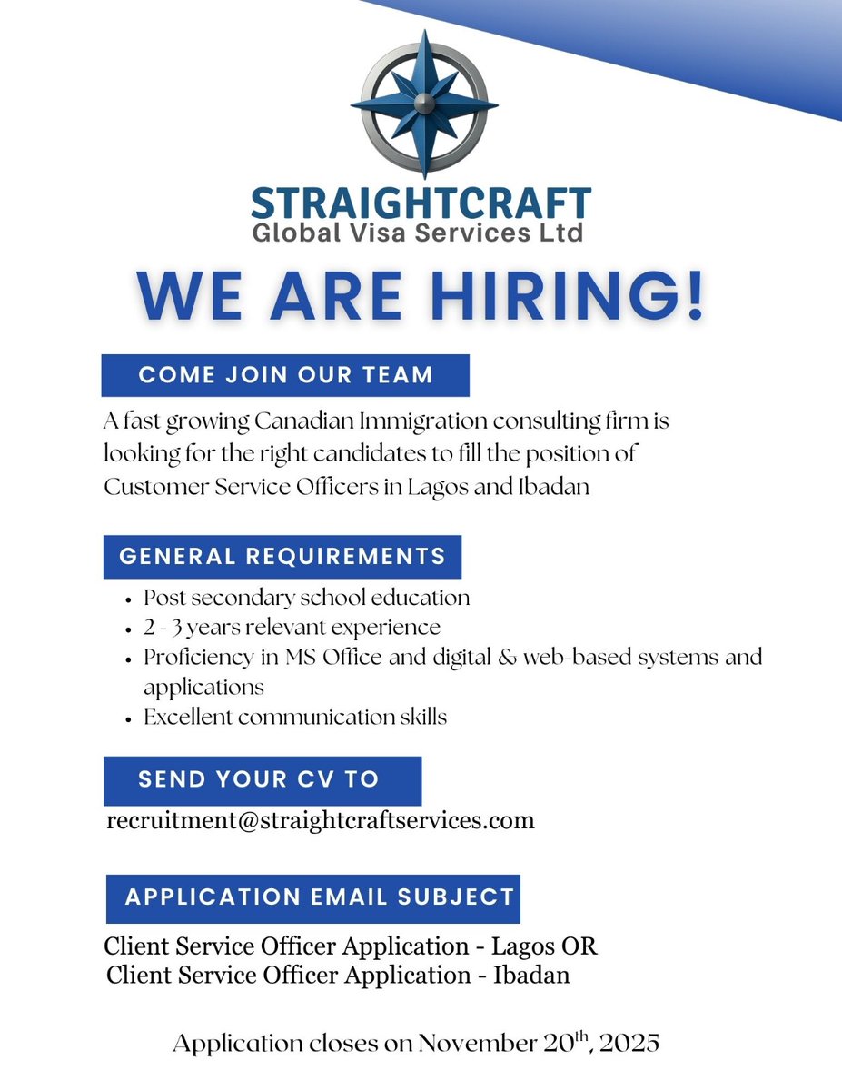 Lanreshadiya's tweet photo. Let's get you hired! https://t.co/UKAwWZWAuo