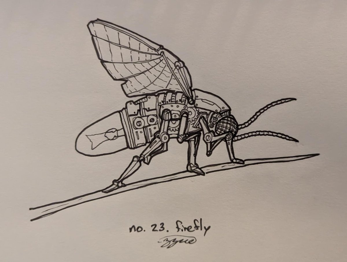 #Inktober2025
October 23: Firefly