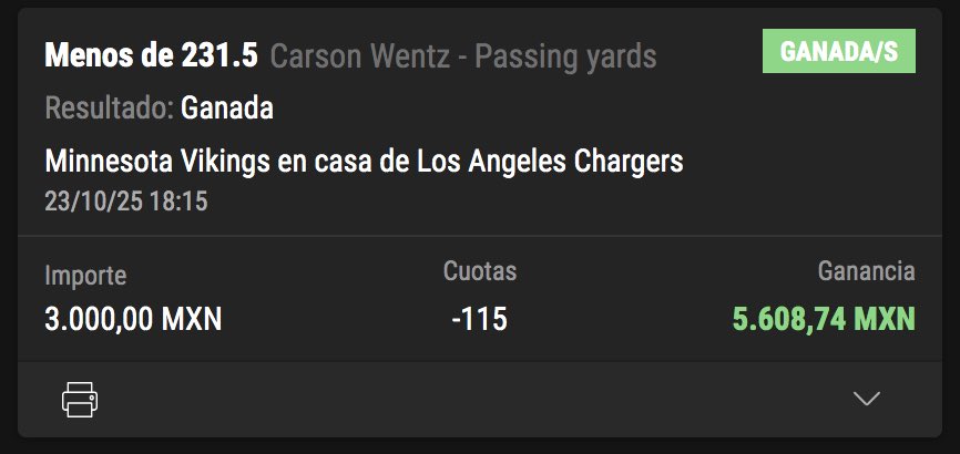 MichF1Insider's tweet image. ✅FREE PICK COBRADO
[Record del mes 17-3]

🔒Wentz Under 231.5 Pass yds [-115]