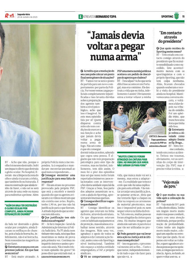 🚨 Nova entrevista do Bernardo mostra o pior de Portugal: 5 meses depois, nada avança.
A justiça arrasta-se e quem devia responder ganha tempo.
Como depor 1 ano depois e lembrar-se de tudo?
Na APDA não deixamos cair casos destes.
✊ Pela defesa dos adeptos! #APDA #Justiça