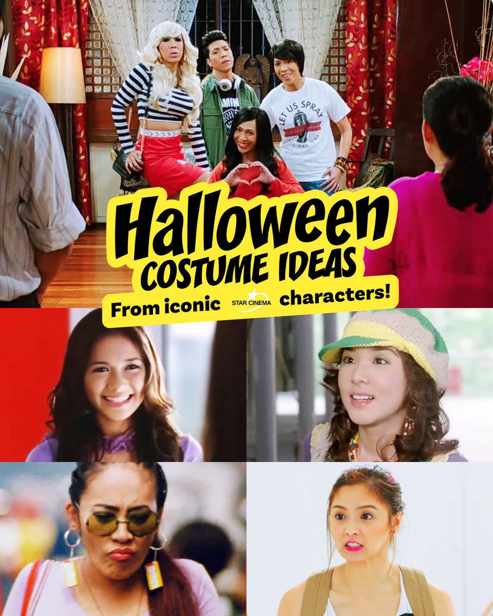 StarCinema's tweet image. Have you planned your halloween costume yet? 🎃👻

#GirlBoyBaklaTomboy #FirstDayHigh #BrideForRent #AngTangingIna #DLuckyOnes