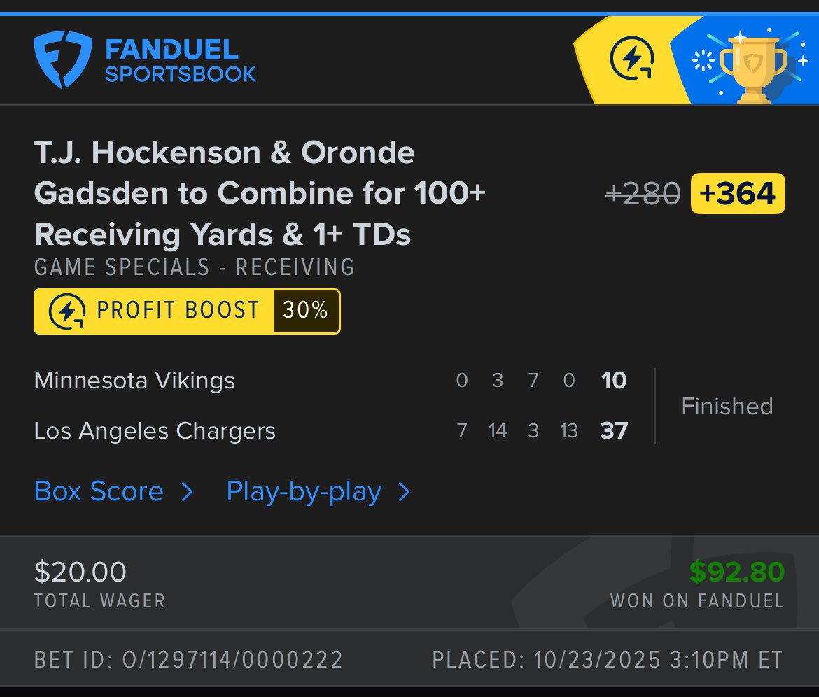 RobbieJohn236's tweet photo. ⁦@CodyBrownBets⁩ did it again!!! https://t.co/ldkSVWMG4l