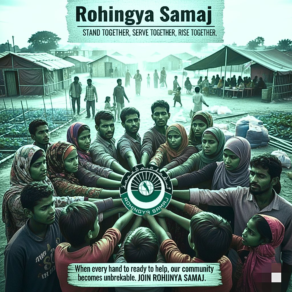 rohingyasamaj's tweet image. When every hand is ready to help, our community becomes unbreakable. Join Rohingya Samaj, stand together, serve together, and rise together.

#RohingyaSamaj #TogetherWeRise #ServeHumanity #RohingyaUnity #HopeAndHelp #OneCommunity #CompassionInAction #RohingyaStrong