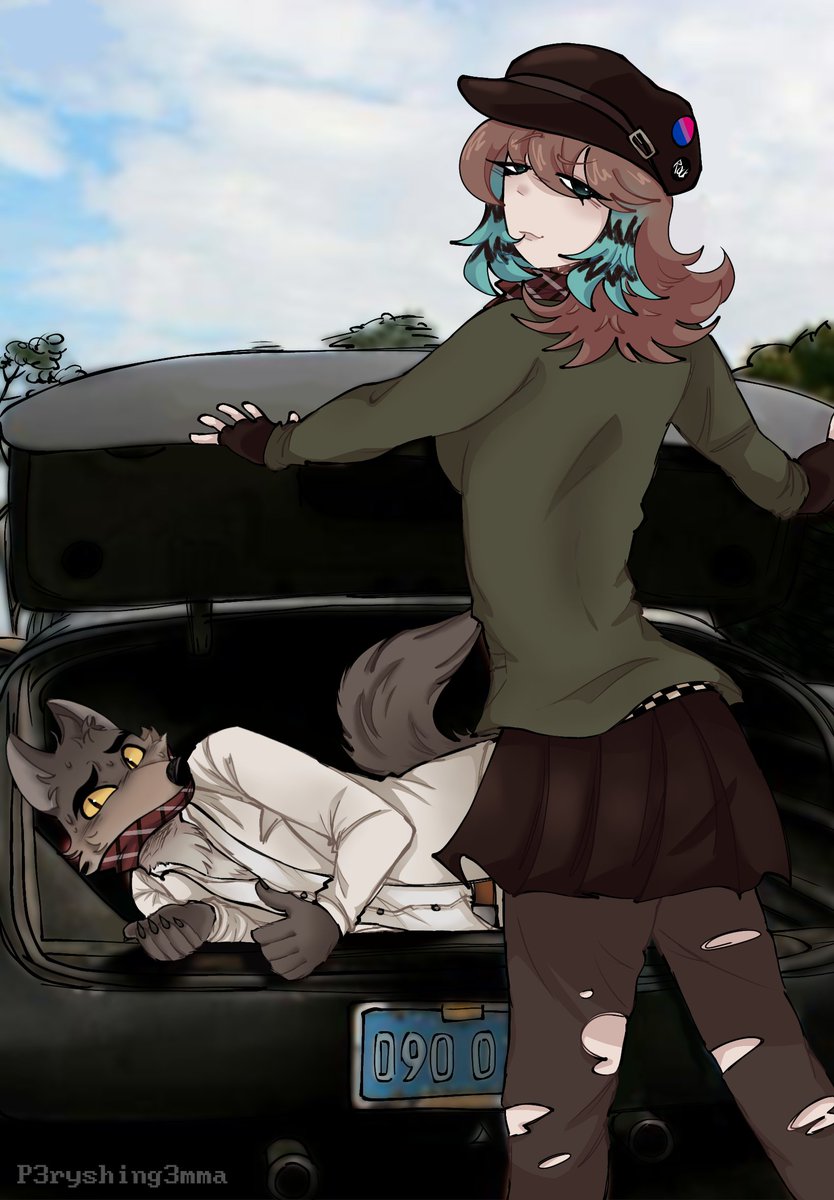 Where are all my yumeshippers at?💕 #art #ocxcanon #yumeshipping #ship #BadGuys