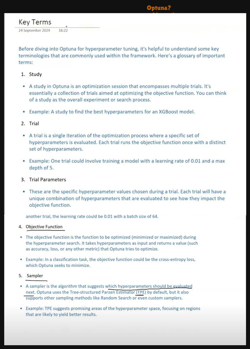 dah_Sanoj_33's tweet image. 🎯 Hyperparameter Optimization with Optuna — Completed!
✅ Implemented Bayesian Optimization (TPE)
✅ Applied dynamic & conditional search spaces
Visualized parameter importance 🚀
#MachineLearning #Optuna #HyperparameterTuning #AI #DataScience #BayesianOptimization
