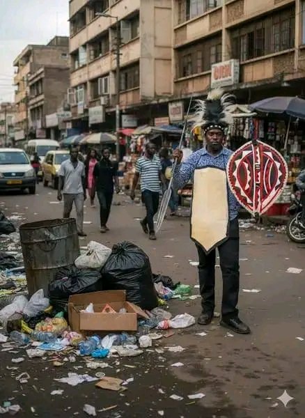 kapenguria55's tweet photo. Sakaja has now endorsed himself as Siaya KINGpin while Nairobi is wallowing in garbage.

Every corner of the city looks like a dumping site of failed promises  plastic bags, broken dreams, and speeches  without action Geoffrey Mosiria KE now has become a TIK TOKER.T https://t.co/jgjIE8oTzM
