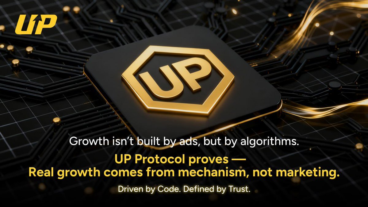 UPProtocol_Web3's tweet image. Growth isn’t built by ads, but by algorithms.
UP Protocol proves one thing —
Sustainable growth isn’t fueled by marketing, but driven by mechanism.

🚀 #UPProtocol #DeFi  #Web3Innovation