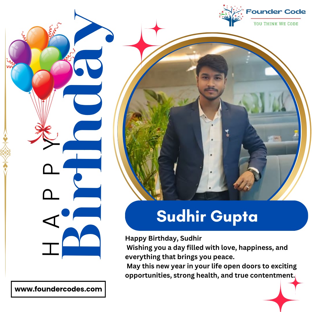 foundercodetech's tweet image. Happy Birthday to our awesome Backend Team Leader, Sudhir
From clean code to rock-solid APIs, your work powers the foundation of everything we build.
#HappyBirthdaySudhir #BackendDeveloper #TeamAppreciation #TechTalent #LifeAt