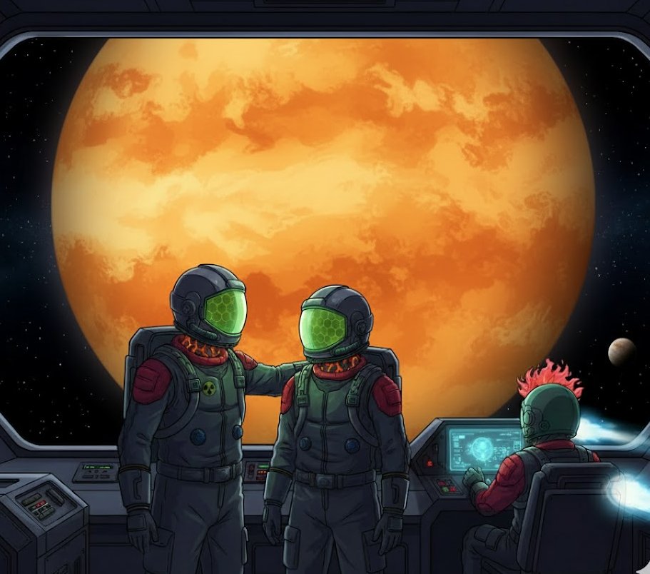 SolNautz's tweet image. Captain&apos;s Log, Mission End: All objectives on Venus achieved. The ship is clear of the orbital hazard zone. The crew is on standby, awaiting new orders from Command.

GN SolNautz.
