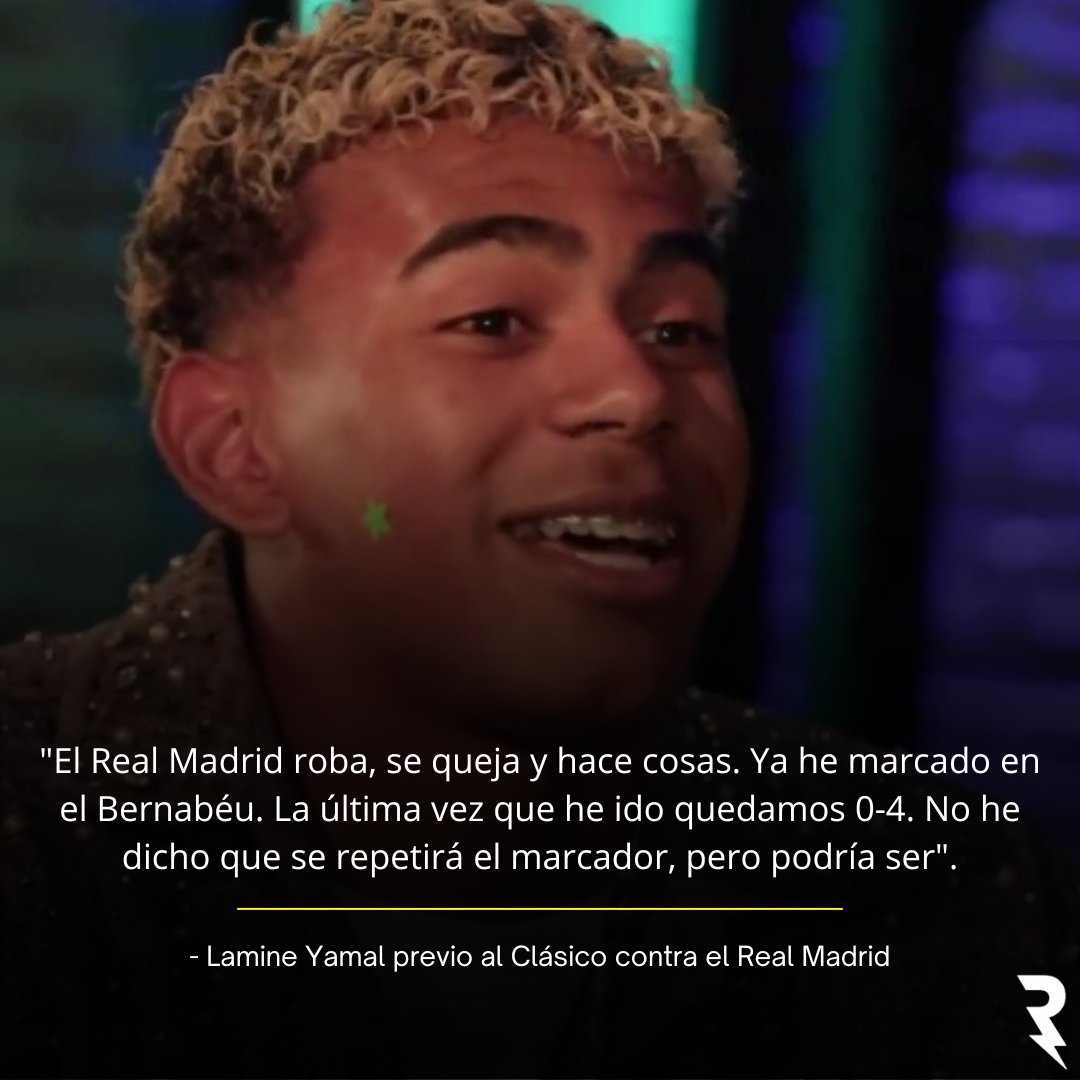 ¡OTRA VEZ ANTES DE TIEMPO! 🤡

Lamine Yamal se lanzó contra el Real Madrid previo al Clásico 🗣️⚽