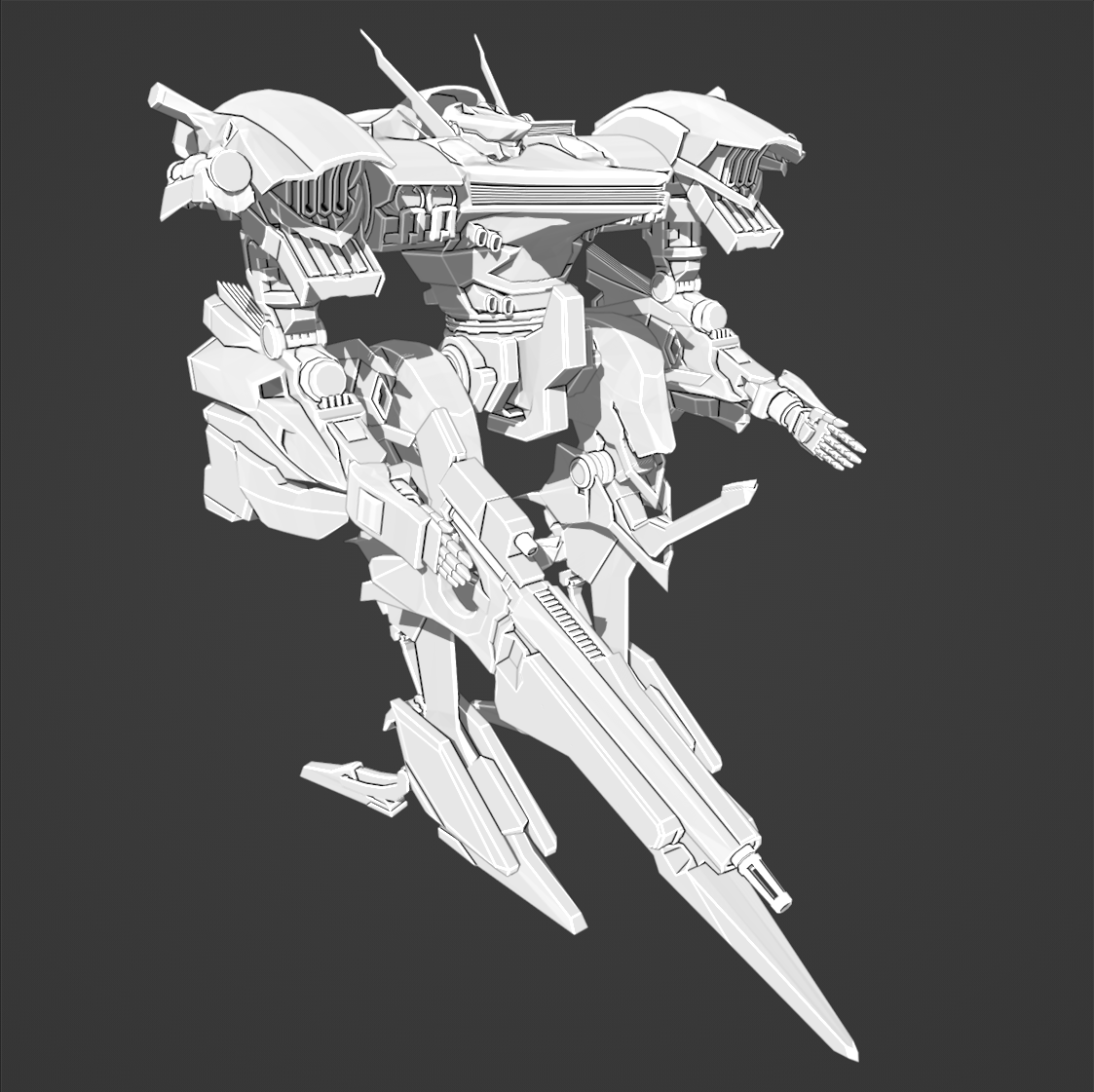 MrToastie_dev's tweet photo. A mech i modeled 2 years ago, was gonna put it in a mod but doesn't really match the aesthetic.
#armoredcore #Mech #Blender https://t.co/b5z9pIJU8L