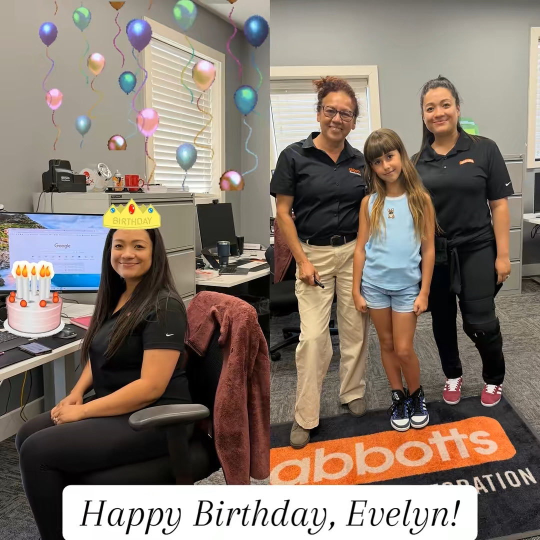 AbbottFireFlood's tweet image. 🎉 Happy Birthday, Evelyn! 🎉

#GoAbbotts #HappyBirthday #AbbottsTeam #HelpingPeopleAndPropertyRecover #AbbottsStrong #TeamAbbotts