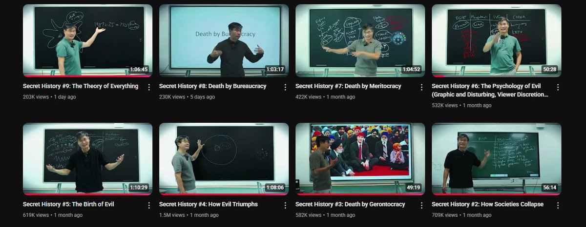 New Fav niche YouTuber

Its's a channel called "Predictive History". 

Where this Chinese professor "Prof Jiang", has this series where he is trying to explain to you "How the world works?"

Interesting takes to say the least.