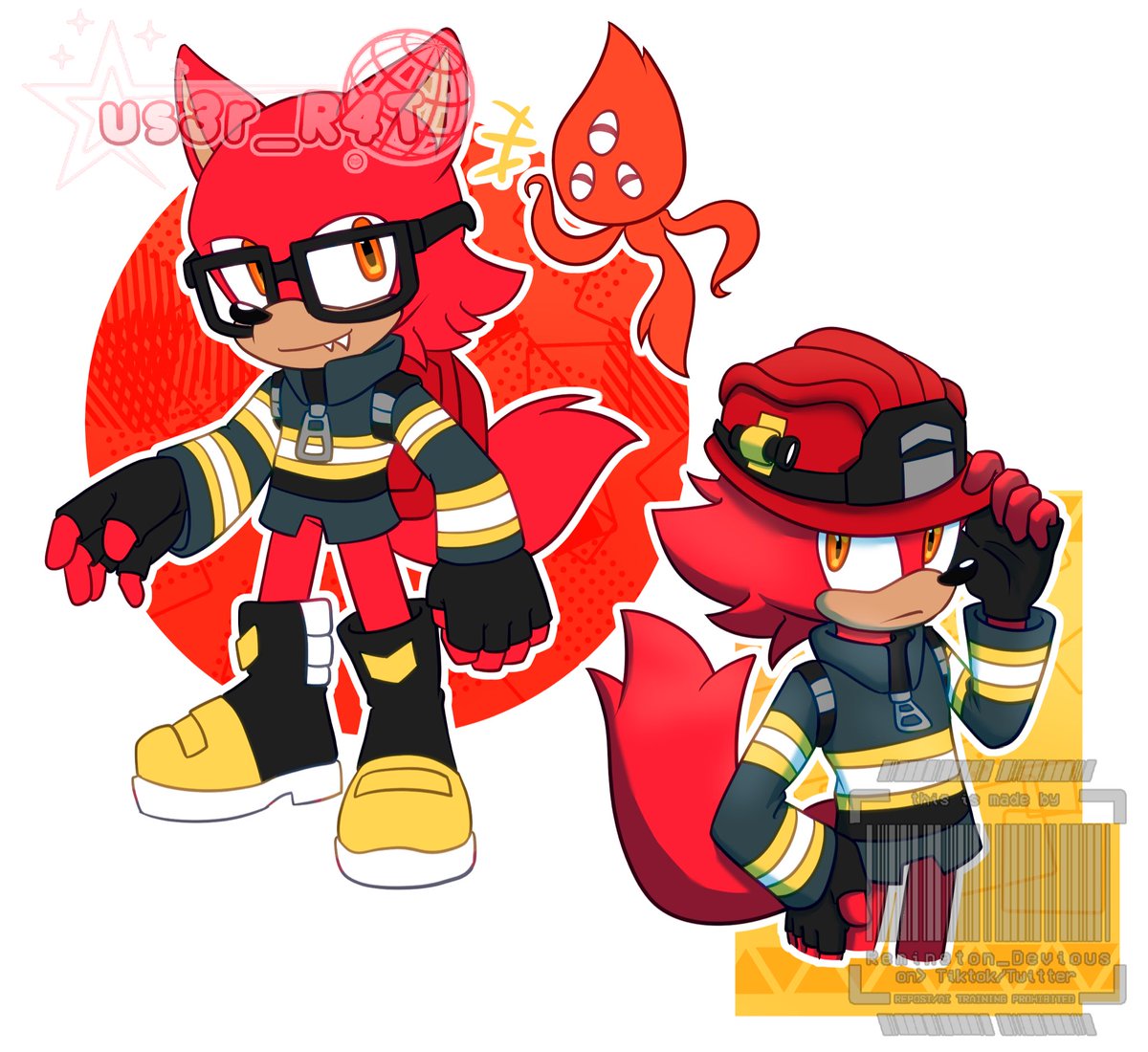 in light of recent rumble event here's gadget in Silver's fire fighter fit. I really hope they add him to the game eventually....
#GadgetTheWolf #RookieTheWolf