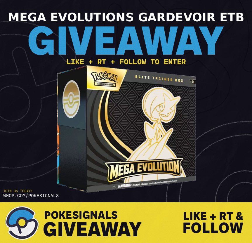 PokeSignals's tweet image. 🚨GIVEAWAY TIME🚨
Any Gardevoir fans out there?
This time, one lucky winner will receive a Mega Evolutions Elite Trainer Box!
To enter:
✅ Follow us @PokeSignals
✅ Retweet this post
✅ Like this post
Let us know in the comments which Mega Pokemon is your favorite (not…