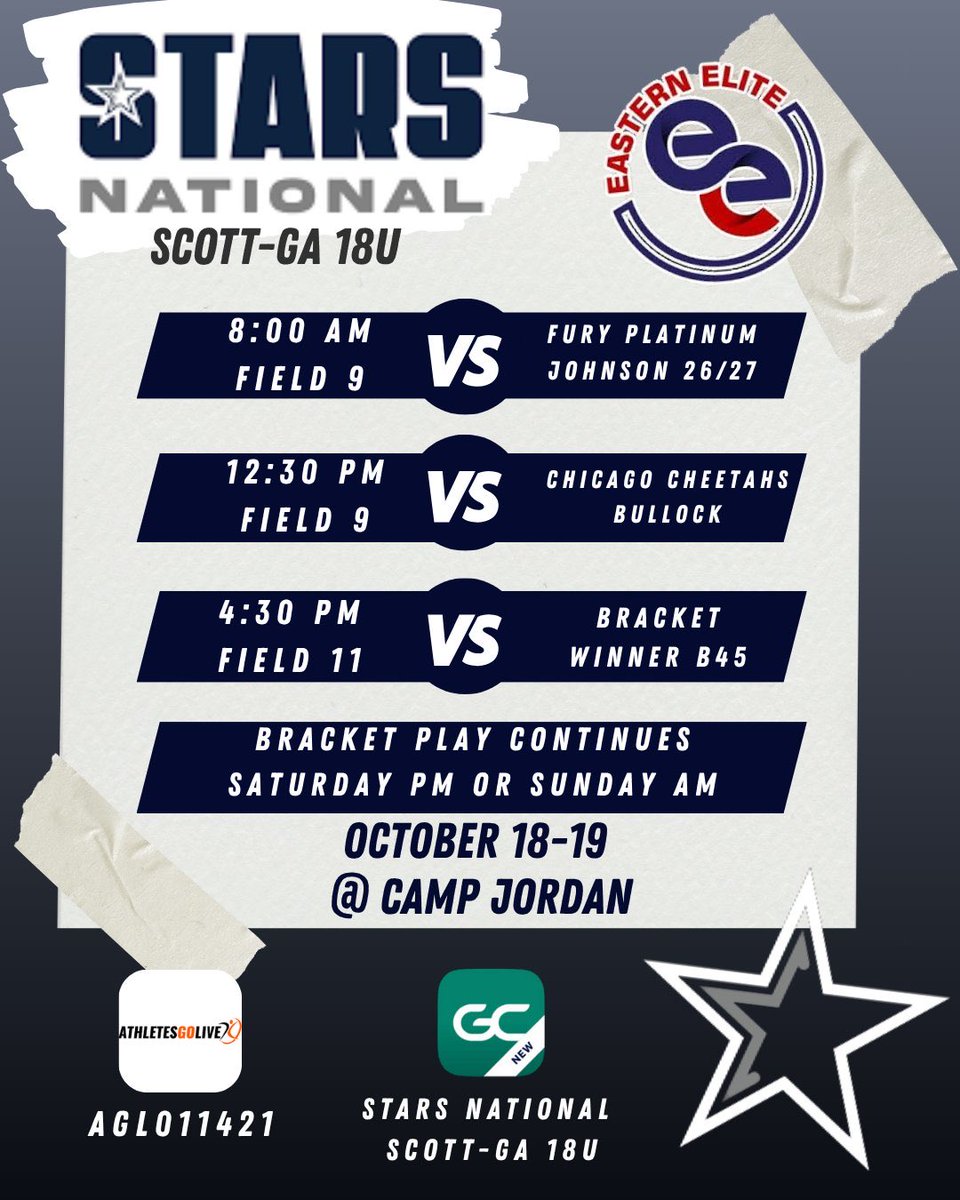 ⬇️⬇️ Updated Schedule ⬇️⬇️