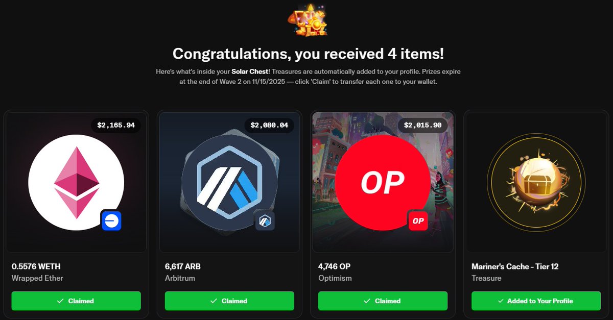 sanchez66613's tweet photo. Solar chest tier 3

Is there a good reason to continue?

@opensea
$SEA https://t.co/J5OaiXkWVR