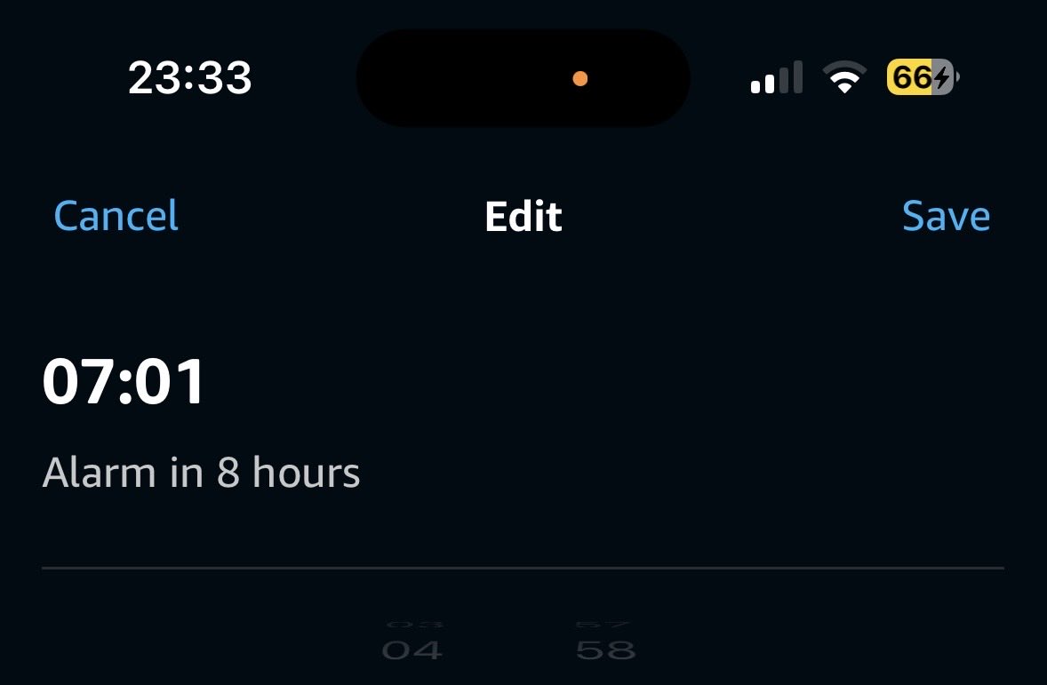 Davwa's tweet photo. @AmazonUK why can’t Alexa tell the time? I’ve noticed a few times that the ‘alarm in…..’ section has been wrong (been working out time to alarm in my head for decades, I can calculate it in seconds), tonight I set a 6 min alarm, and it states 58mins, wth 🤷‍♂️ https://t.co/pxrXjVtwMU