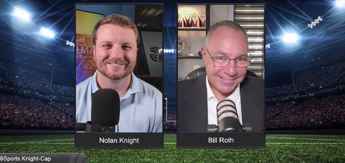 Bill Roth (@billroth2020) on Twitter photo Now, this was cool.
One of our former VT students, <a href="/commvt/">VT School of Communication</a> class of '2018 alum <a href="/NolanKnightJr/">Nolan Knight 8Sports</a>  asked me to come on his show on <a href="/8NEWS/">8News WRIC Richmond</a> in Richmond to talk Hokies and more. 
 
We're so excited to see his career taking off in RVA!
#VTSMA
Here's the link: wric.com/livestreams/8sโฆ Now, this was cool.
One of our former VT students, <a href="/commvt/">VT School of Communication</a> class of '2018 alum <a href="/NolanKnightJr/">Nolan Knight 8Sports</a>  asked me to come on his show on <a href="/8NEWS/">8News WRIC Richmond</a> in Richmond to talk Hokies and more. 
 
We're so excited to see his career taking off in RVA!
#VTSMA
Here's the link: wric.com/livestreams/8sโฆ