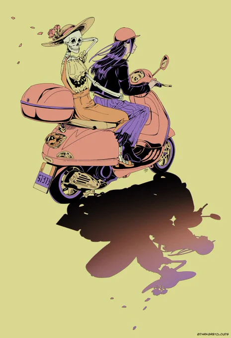 Bringing back my skeleton girl OC for spooky season