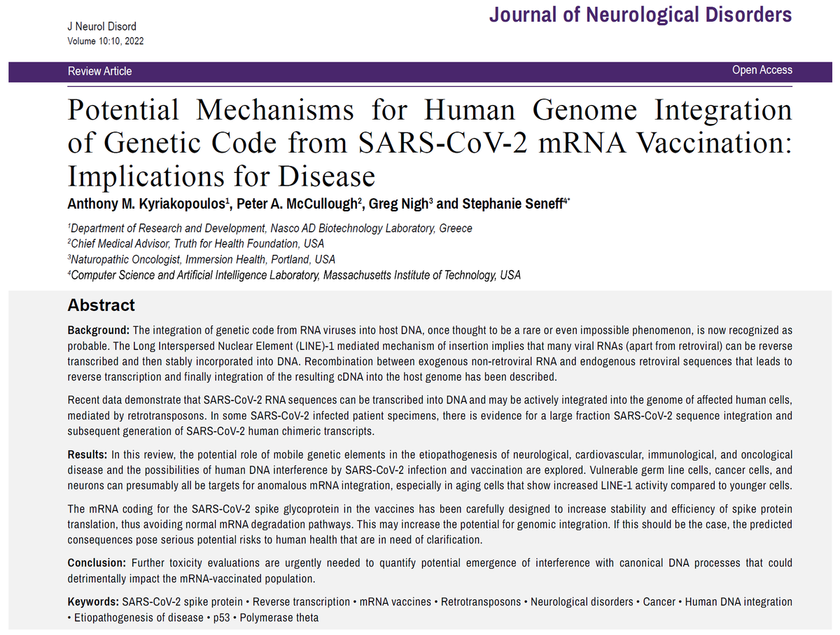 P_McCulloughMD's tweet image. We Predicted it 2022, Proved it in a Human Specimen 2025
Human genomic integration is real for at least a segment of base pairs in the setting of malignancy. NIH should be launching thorough genomic integration analyses based on these papers, yet nothing is recognized or…