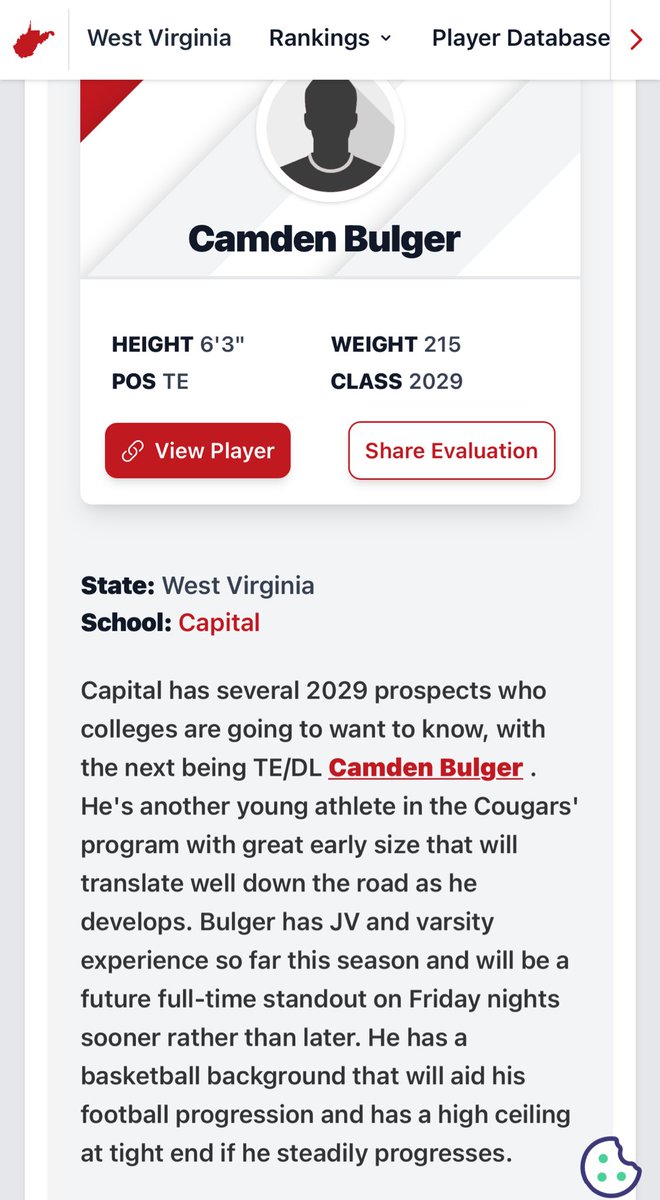 camden bulger (@bulgercam10) on Twitter photo #AGTG BLESSED. 💪💙
THANK YOU, <a href="/PrepRedzoneWV/">Prep Redzone West Virginia</a> !!!
Ready to keep working and making a name for myself!!
<a href="/RecruitCapital/">Capital High Football</a> <a href="/304TuranRush/">Turan Rush</a> <a href="/coachjsylvestre/">Jesse Sylvestre</a> <a href="/ALNK_pacman/">Henry Barron-Houchins</a>
<a href="/NYSEandeasy/">Michael Nysewander</a>
<a href="/GunterBrewer/">Gunter Brewer</a>
<a href="/CoachHBecker/">Hunter Becker</a>
<a href="/CoachCJConrad/">CJ Conrad</a>
<a href="/Coach_RGamble/">Reggie Gamble</a>
<a href="/Cameron_covin/">Cameron Covin</a>
<a href="/CoachDerekShay/">Derek Shay</a> #AGTG BLESSED. 💪💙
THANK YOU, <a href="/PrepRedzoneWV/">Prep Redzone West Virginia</a> !!!
Ready to keep working and making a name for myself!!
<a href="/RecruitCapital/">Capital High Football</a> <a href="/304TuranRush/">Turan Rush</a> <a href="/coachjsylvestre/">Jesse Sylvestre</a> <a href="/ALNK_pacman/">Henry Barron-Houchins</a>
<a href="/NYSEandeasy/">Michael Nysewander</a>
<a href="/GunterBrewer/">Gunter Brewer</a>
<a href="/CoachHBecker/">Hunter Becker</a>
<a href="/CoachCJConrad/">CJ Conrad</a>
<a href="/Coach_RGamble/">Reggie Gamble</a>
<a href="/Cameron_covin/">Cameron Covin</a>
<a href="/CoachDerekShay/">Derek Shay</a>