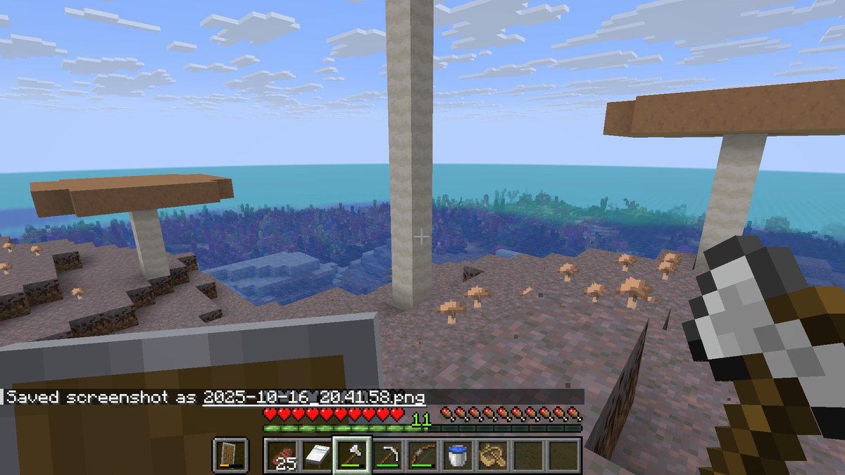 essa é a menor ilha cogumelo que já vi na minha vida