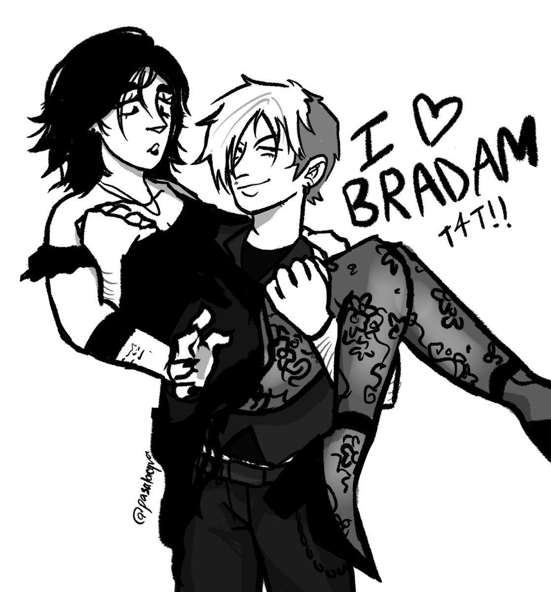 gracezum's tweet photo. guys do you like my #bradam art from the hit band #threedaysgrace https://t.co/4j2c1Tze4h