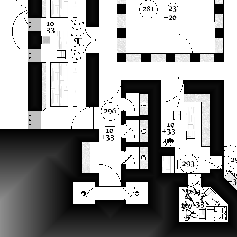 ZathrasAdventur's tweet photo. #dungeon25 #Day296 A dust and the stench of the sewers rises from the undisturbed dusty floor. Toilet stalls line one wall and each has a skull sticking out of the hole. The passage continues to a broken door leading to two more stalls with rotten doors. https://t.co/LpstLXVYKl https://t.co/SELPURjzES