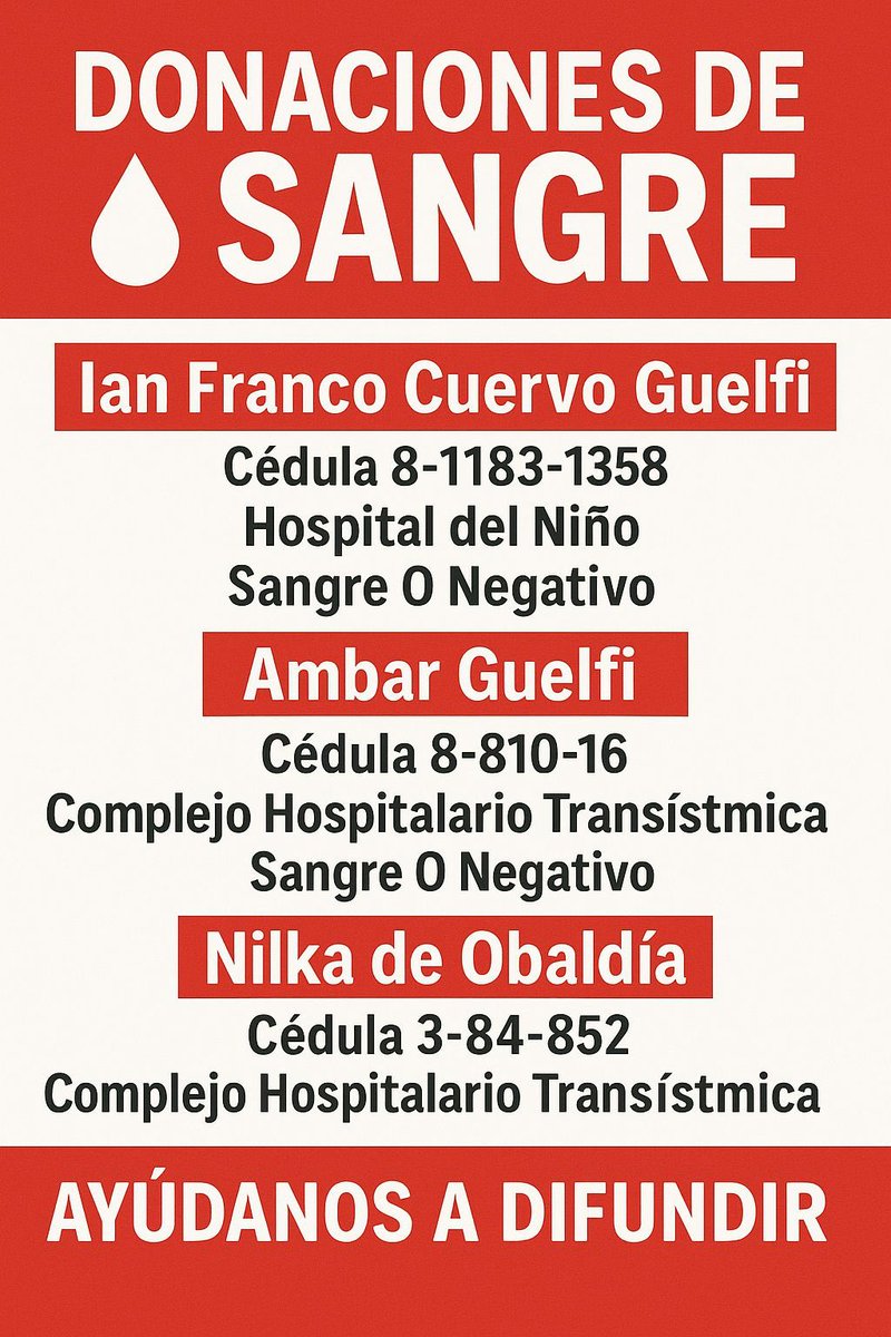 #Panama #Sangre #Dona