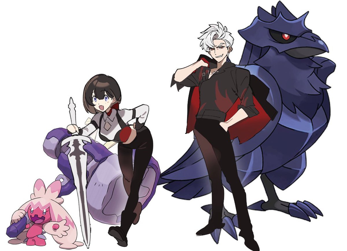 Pokémon parody 
(I didn’t draw the corviknight and tinkaton)