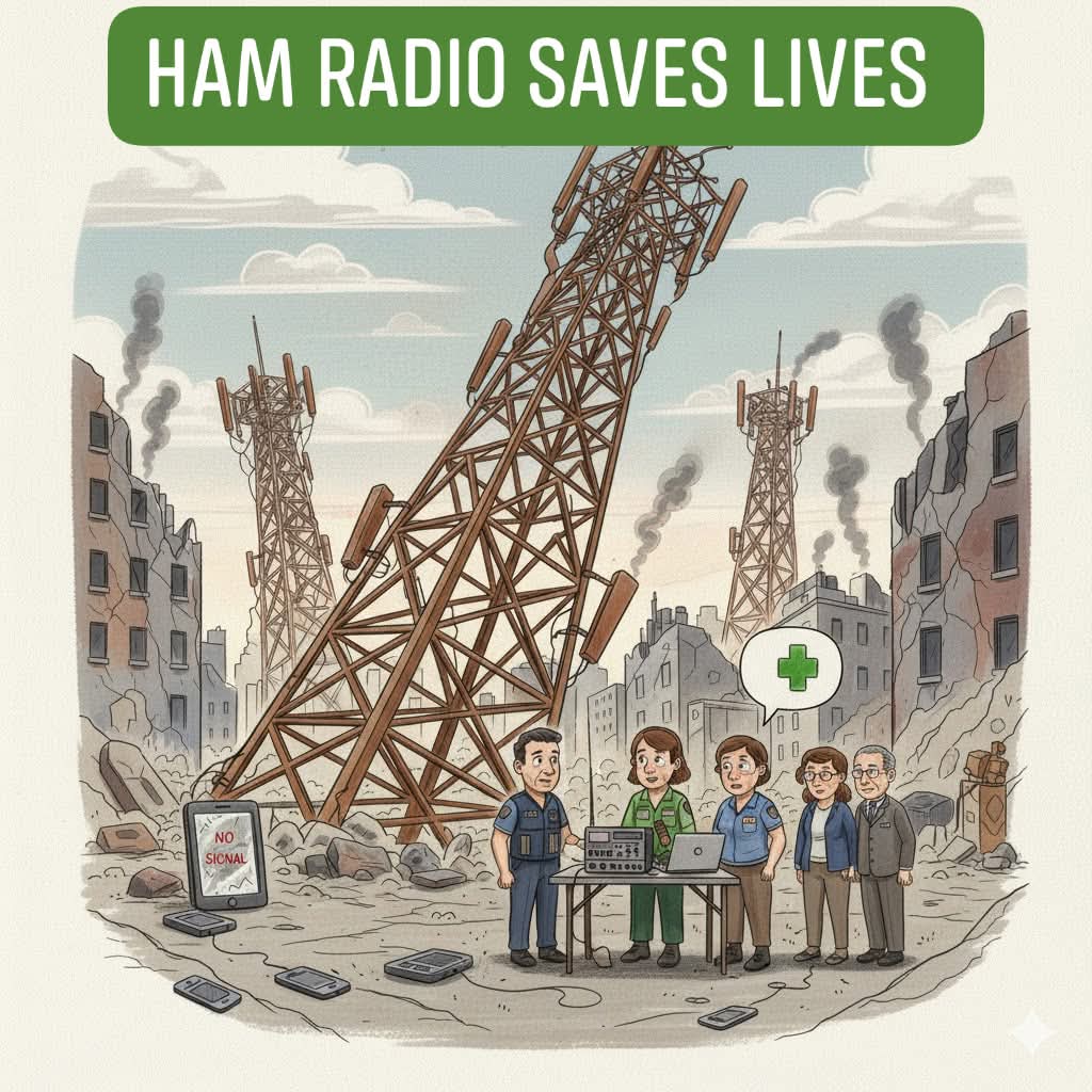 budak_kelate007's tweet image. No power, no cell service, no problem. Amateur Radio is the unsung hero of emergency communications. 📡

 #HamRadio #EmergencyComm #ARES #Preparedness #WhenAllElseFails