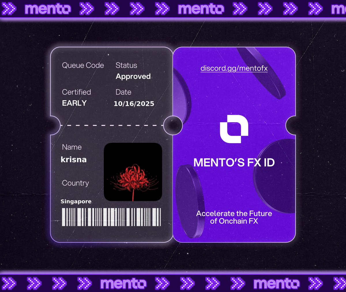 I’m now verified early to the global onchain FX layer, with my Mento FX ID.

The future of money runs here w/ <a href="/MentoLabs/">Mento (fx/acc)</a>

fx/acc 

discord.gg/mentofx