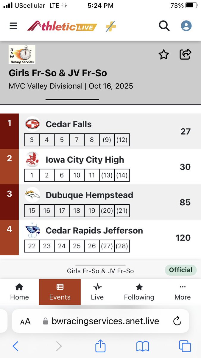 hempstead ladies XC tweet media