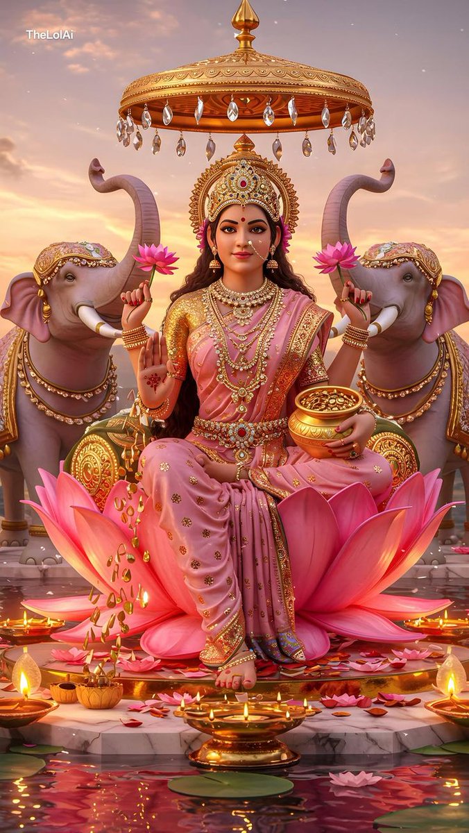 ॐ या श्रीः स्वयं सुकृतिनां भवनेष्वलक्ष्मीः,
पापात्मनां कृतधियां हृदयेषु बुद्धिः। 
श्रद्धा सतां कुलजनप्रभवस्य लज्जा,
तां त्वां नताः स्म परिपालय देवि विश्वम्।। 
जय मां लक्ष्मी 🙏