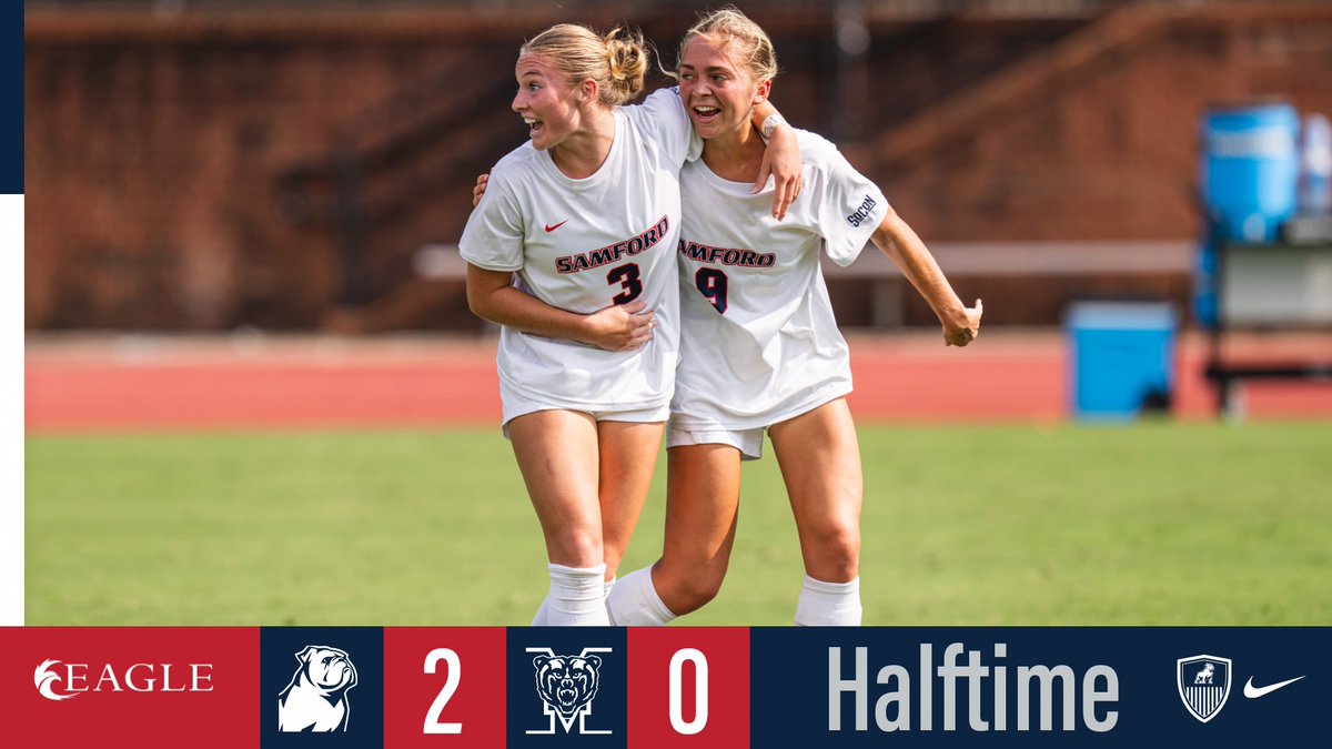 Samford holds a 2-0 lead at halftime! 

📺tinyurl.com/4pe93s6x
📊tinyurl.com/2anm5bn5

#DogDynasty | #AllForSAMford