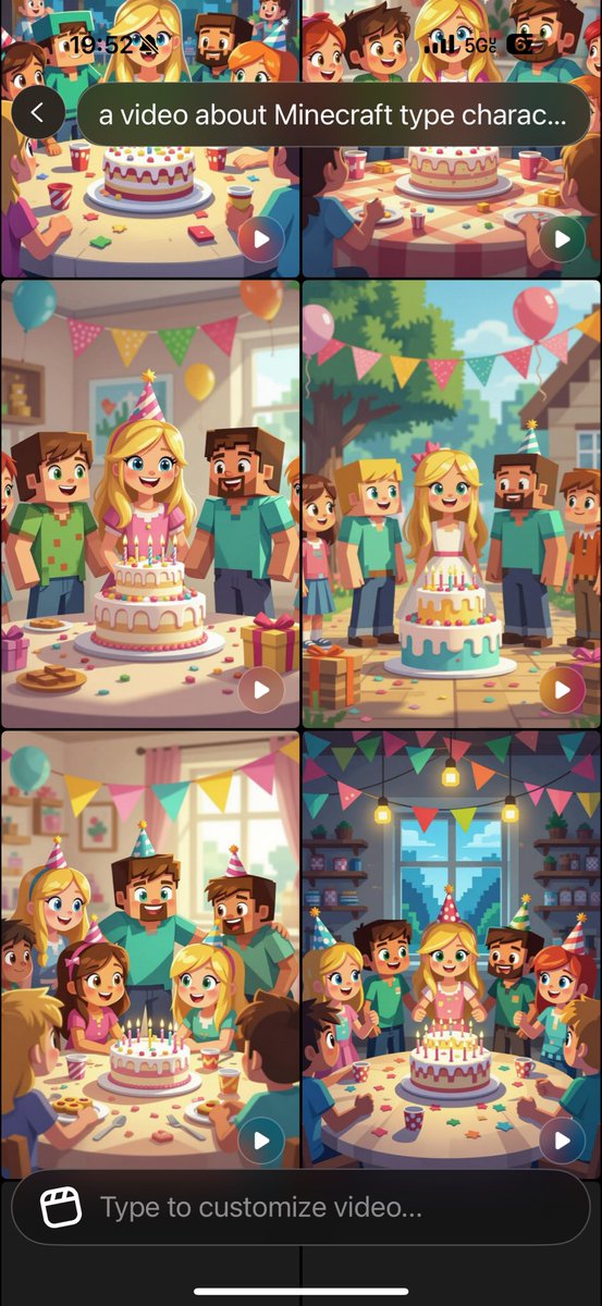 Looking for some advice with Grok Imagine

Trying to make a video that’s about a Minecraft birthday party for my six-year-old niece, with her six-year-old friends attending

Every single video option has a guy with a beard in it. I specifically include in the prompt to not have