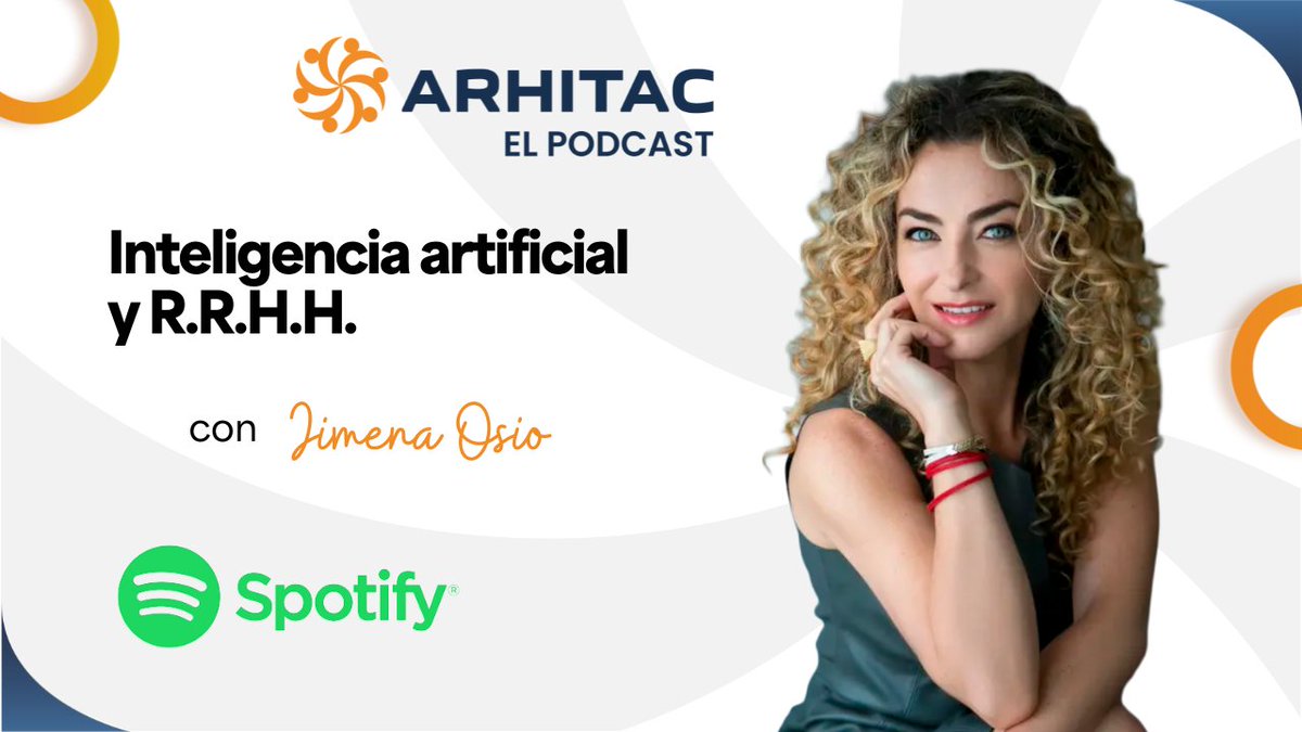arhitac's tweet photo. 🎙️ ¡Ya está disponible el 2.º episodio de #ARHITAC | El Podcast!

🤖 Hablamos sobre Inteligencia Artificial y Recursos Humanos junto a Jimena Osio, HR Coach y Fundadora de People Academy MX

🎧 Escúchalo aquí:
Spotify: https://t.co/5RuH8FxM4O
YouTube: https://t.co/XjqmGwAErB https://t.co/25KSAdKZgd