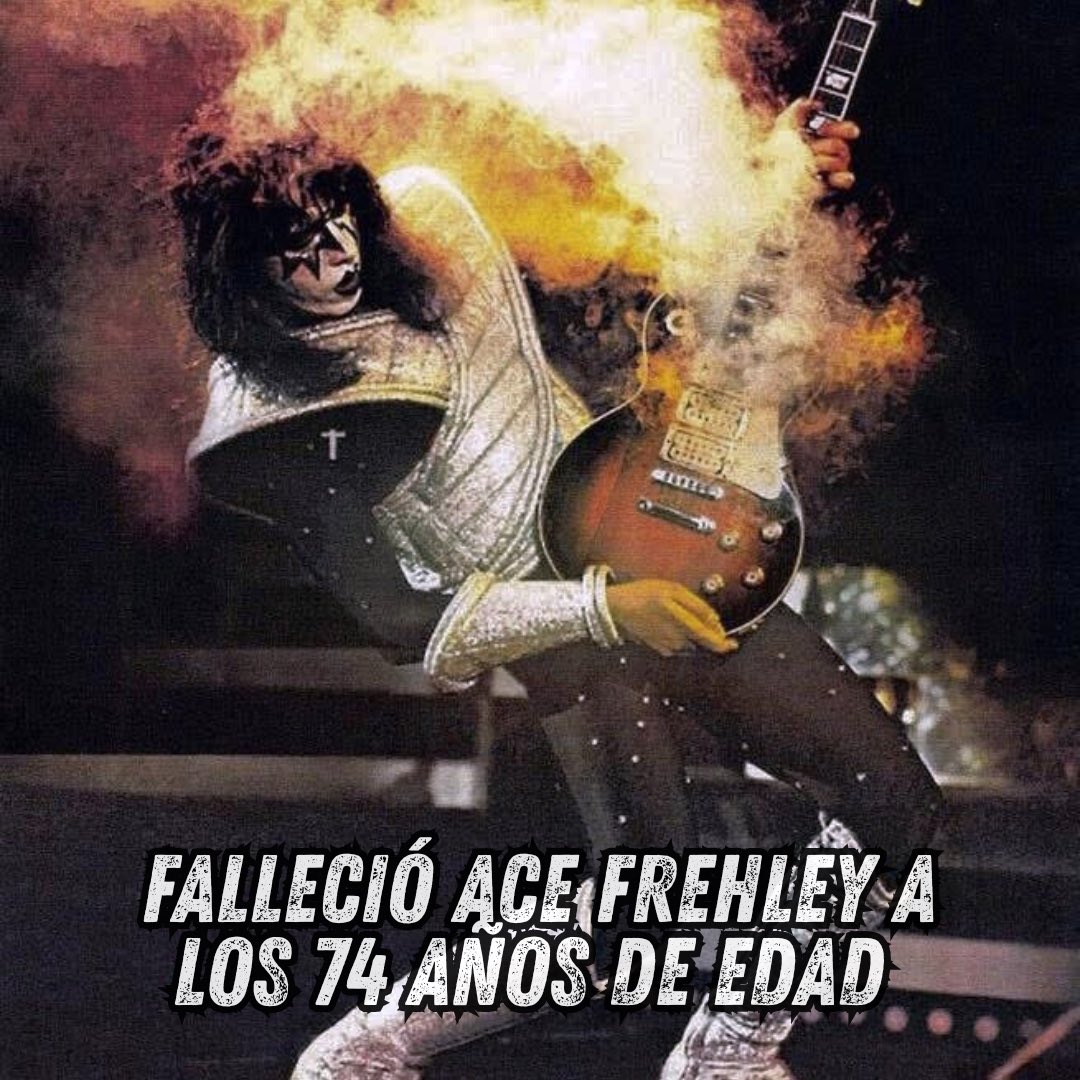 jvcmaximo's tweet photo. Se confirma el fallecimiento del guitarrista Ace Frehley a los 74 años de edad. #noticias #kiss #acefrehley https://t.co/fUSC93w2i3
