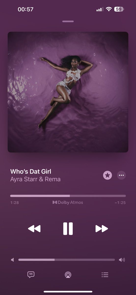 Screenshot of you streaming new Ayra Starr &amp; Rema "who's Dat Girl"🔥