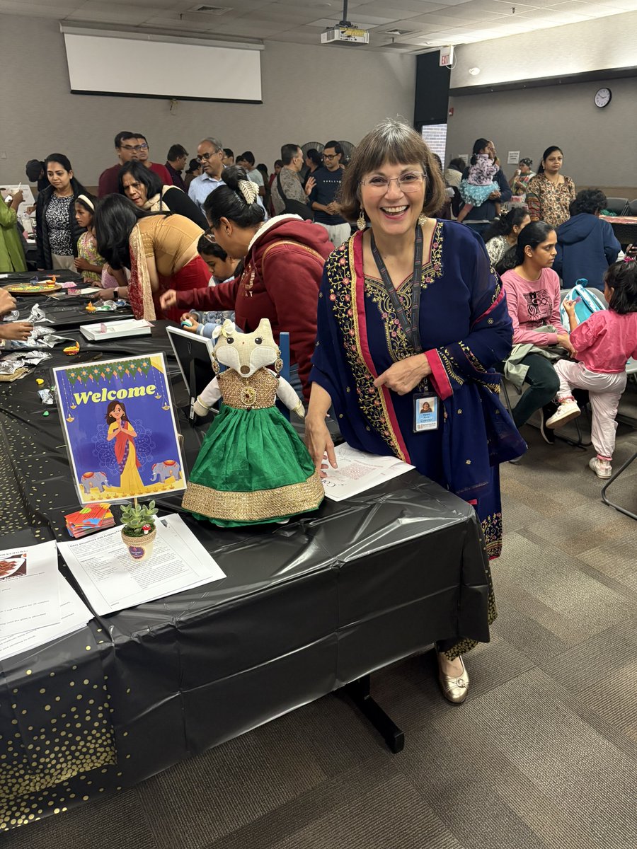 Flora--the Just For The Health Of It - East Brunswick Public Library mascot--was dressed for the occasion on Sunday's Diwali event! Our health initiative is your prescription for the best health and wellness information in town. Learn more at justforthehealthofit.org
