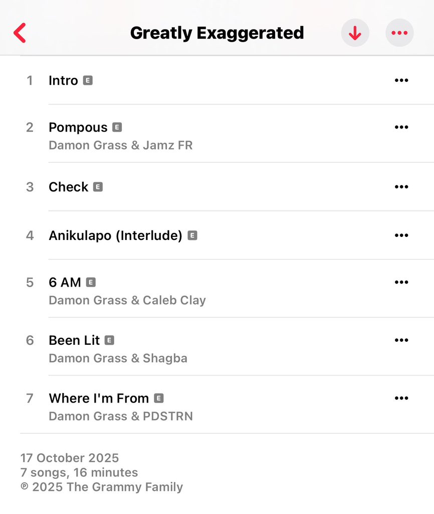 Damon Grass’s debut EP ‘Greatly Exaggerated’ is out now! 💽🖤

Guest features include PDSTRN, Jamz FR, Caleb Clay &amp; Shagba.