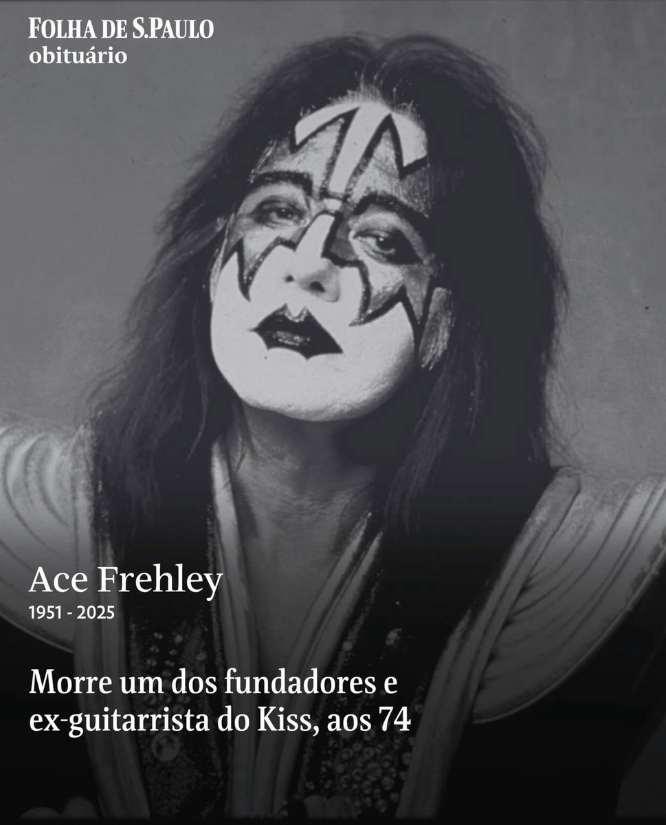 nilsonumberto's tweet photo. Muito difícil a notícia do passamento, nesta quinta (16), do lead guitar e co-fundador do Kiss, Ace Frehley. Ele era um gênio. Foi por causa dele que iniciei meus estudos na guitarra. Incentivou e inspirou muitos guitarristas mundo a fora. O mundo do rock está em luto. Descanse em paz. 🙏🙏
