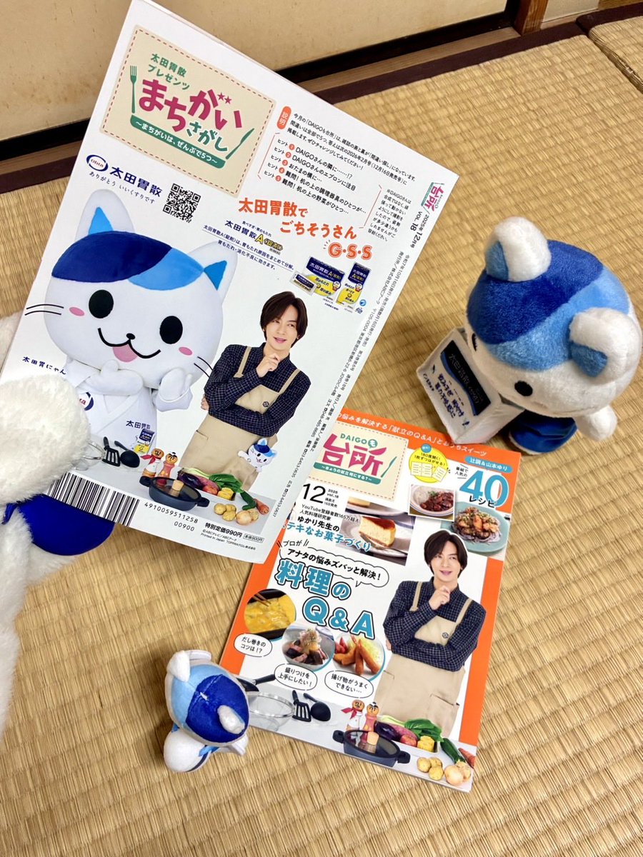 🧑‍🍳📖✨ 【DAIGOも台所 12月号】 🎉発売にゃん🎉 表紙と裏表紙が