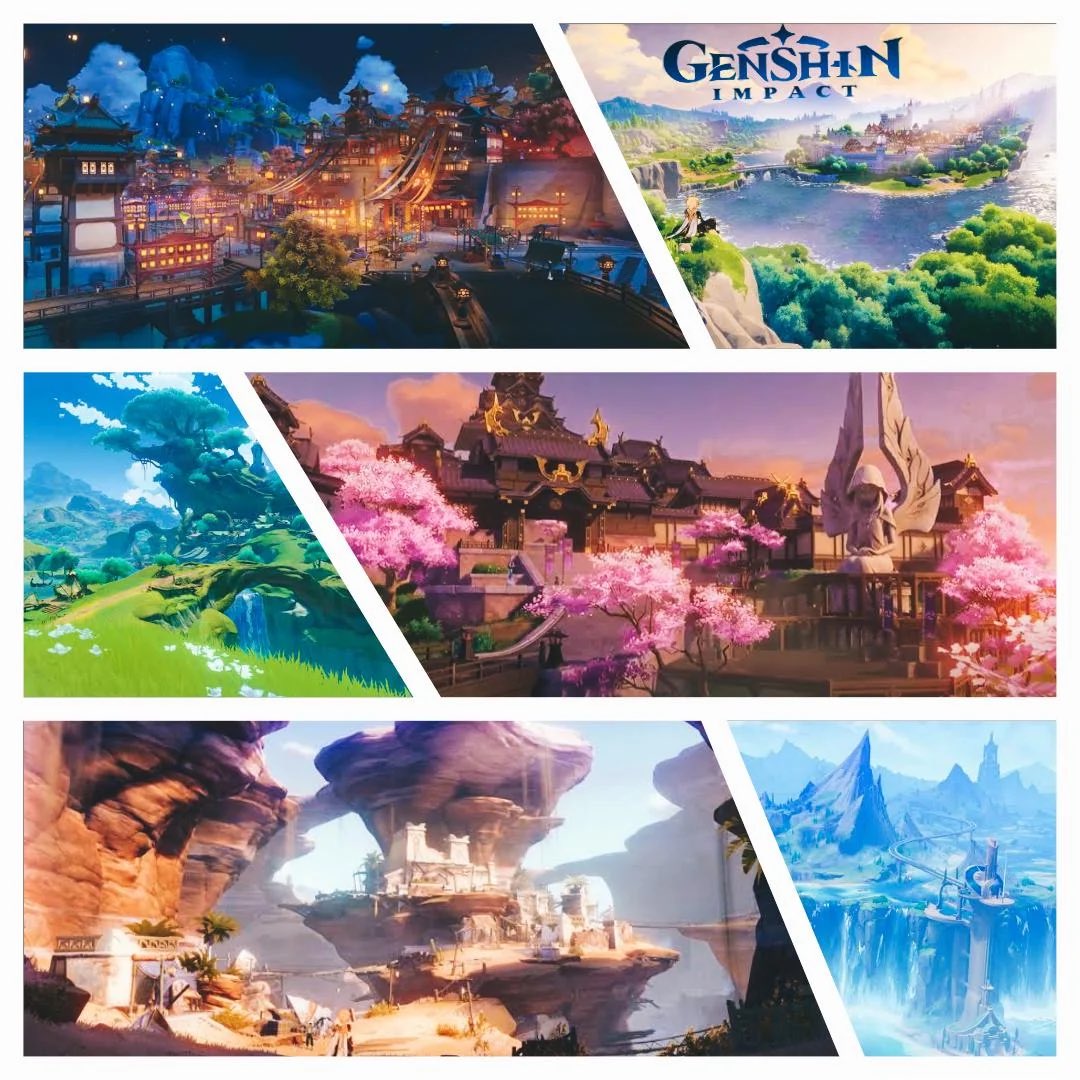 DqKeita's tweet image. Si pudieras borrar una región de #GenshinImpact ¿Cuál harías desaparecer?