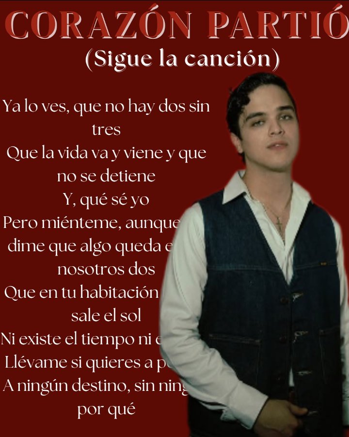 SEGUNDA DINÁMICA 
S I G U E  L A C A N C I Ó N 
     'CORAZÓN PARTIÓ'

NO OLVIDEN PONER LA FRASE:
JULO AVILA X CORAZON PARTIO 
#Julioavilaxcorazonpartio
