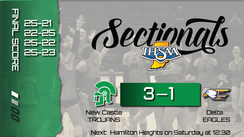 SURVIVE AND ADVANCE!  The Trojans take care of Delta to advance to the semifinals vs Hamilton Heights.  Game time is 12:30 at The Fieldhouse