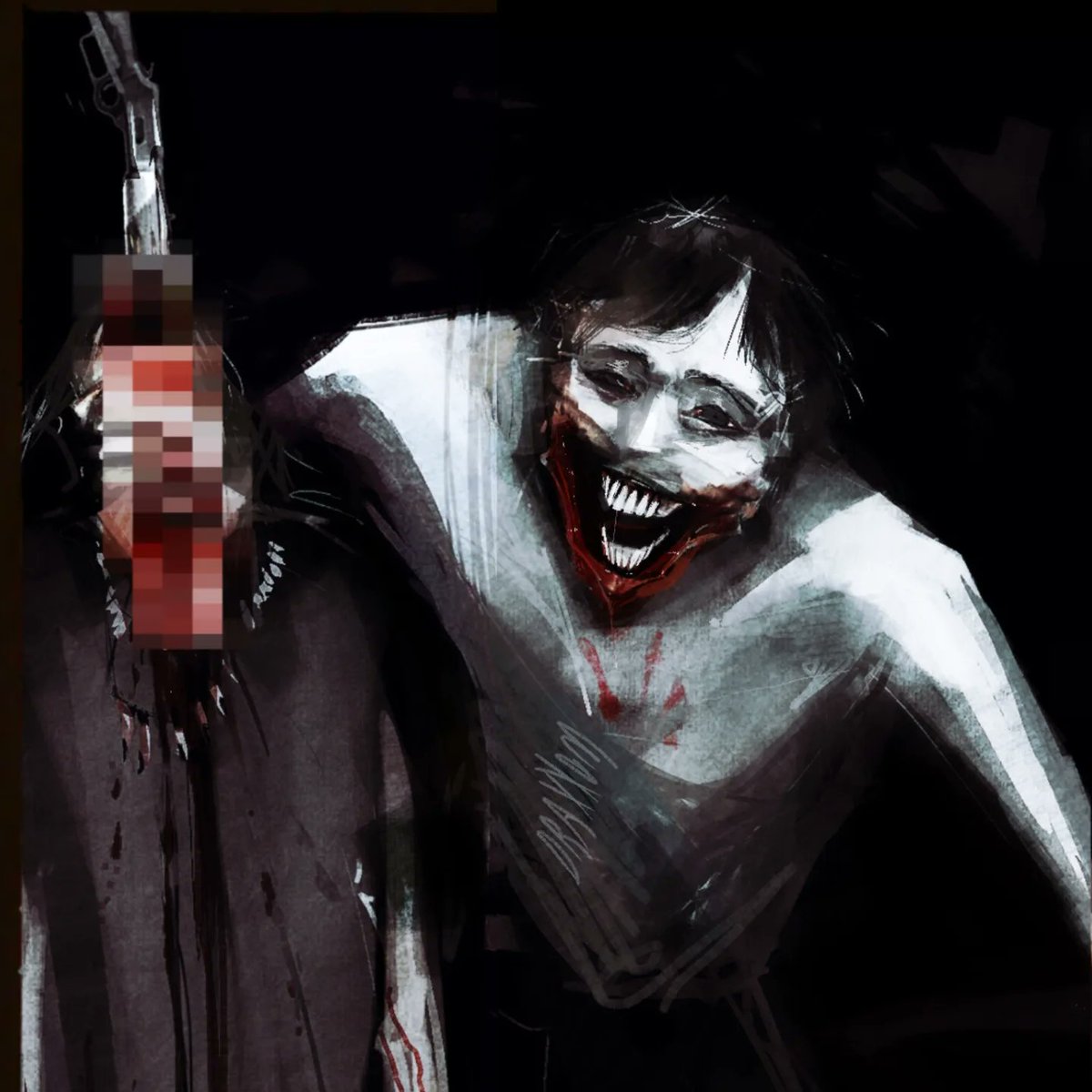 (TW: full image below)
Irredeemable monster...
And the pale man !
#noimnotahuman #ninah