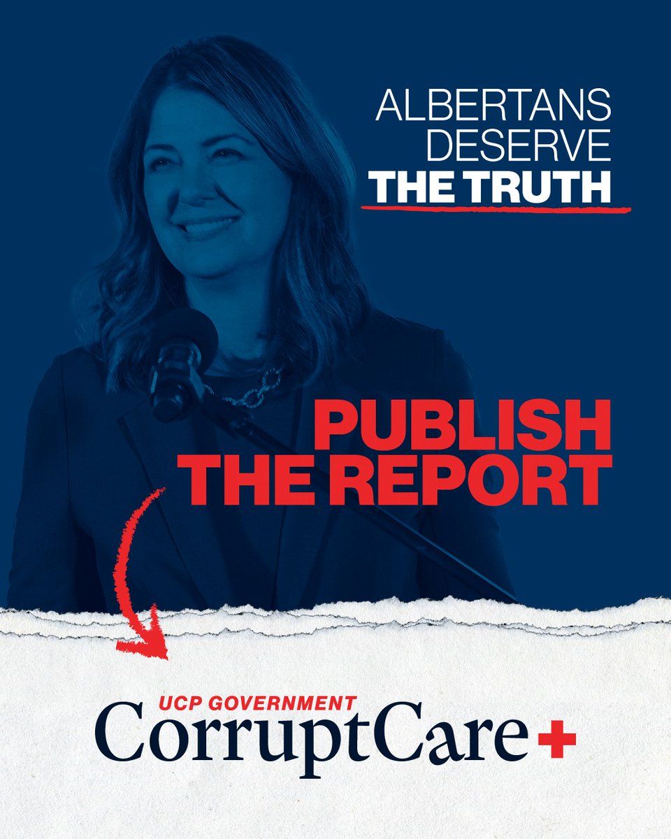 If the UCP has nothing to hide, they should release the report now. 

Anything other than full disclosure proves exactly WHY we need a full public inquiry.
